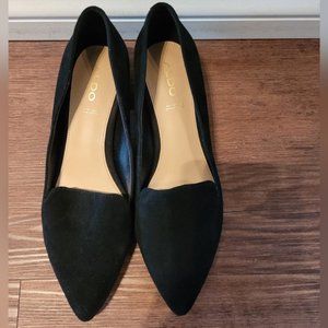 Black Suede Aldo Loafer s6
